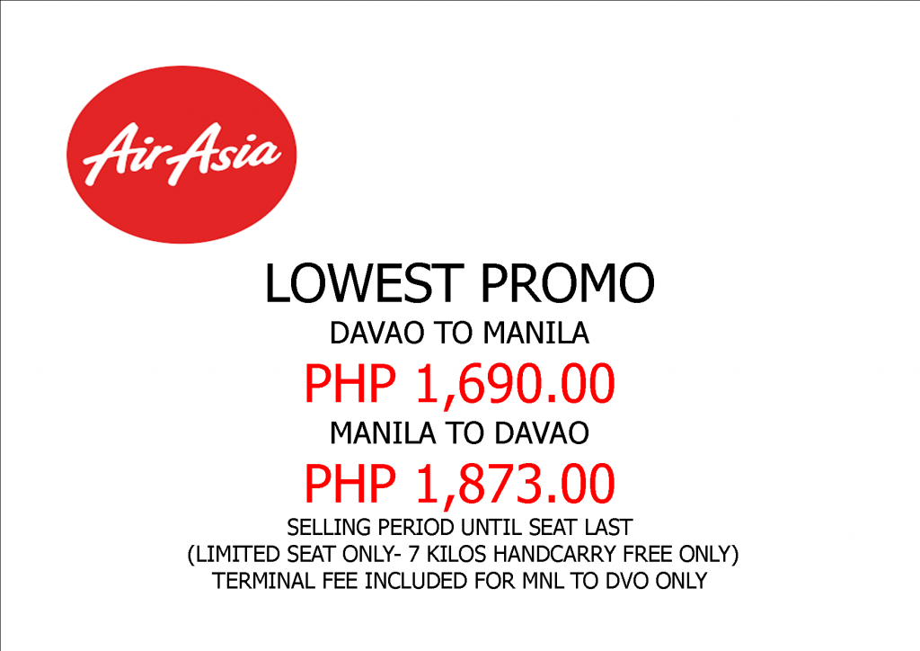 AIRASIA LOWEST PROMO DVOMNLDVO  JUL27