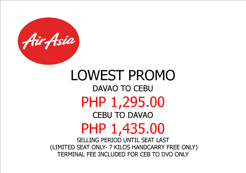 AIRASIA LOWEST PROMO JUL27 DVOCEBDVO