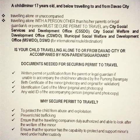 MINOR SECURE PERMIT TO TRAVEL